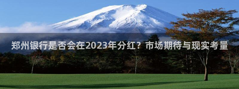 摩根娱乐注册官网入口：郑州银行是否会在2023年分红？市场期待与现实考量