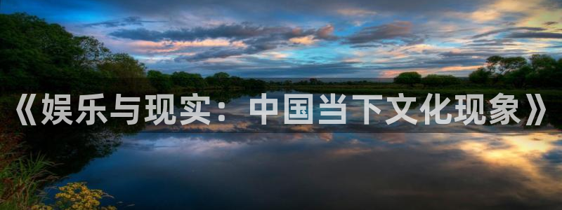 摩根娱乐3平台注册：《娱乐与现实：中国当下文化现象》