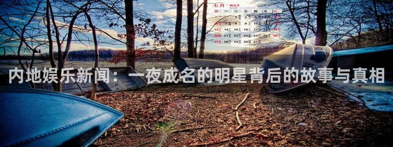 摩根娱乐集团官网：内地娱乐新闻：一夜成名的明星背后的故事与真相